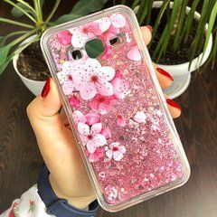 Чохол Glitter для Samsung Galaxy J3 2016 / J320 / J300 бампер Рідкий блиск акваріум Sakura
