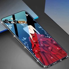 Чехол Glass-case для Iphone 6 / 6s бампер накладка Red Dress