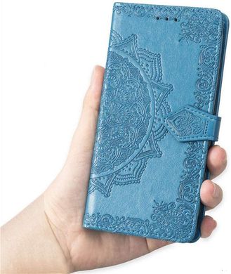 Чехол Vintage для Iphone 5 / 5s / SE книжка кожа PU голубой