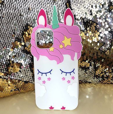 Чехол 3D Toy для Iphone 11 бампер резиновый Единорог White