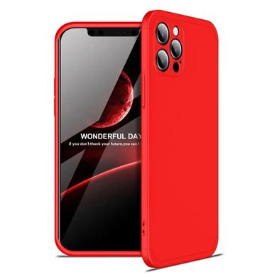 Чохол GKK 360 для Iphone 12 Pro Бампер оригінальний без вирізу Red