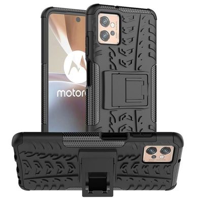 Чехол Armor для Motorola Moto G32 бампер противоударный с подставкой Black