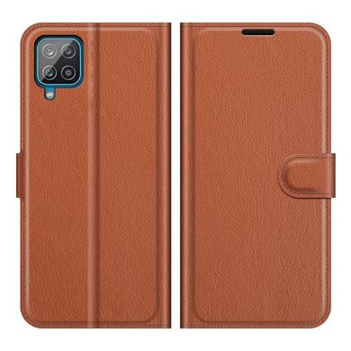 Чехол IETP для Samsung Galaxy A22 / A225 книжка кожа PU с визитницей коричневый
