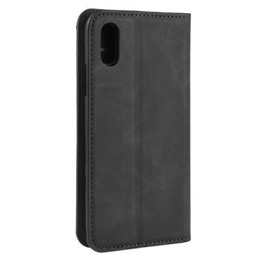 Чохол Taba Retro-Skin для iPhone XR книжка шкіра PU з візитницею чорний