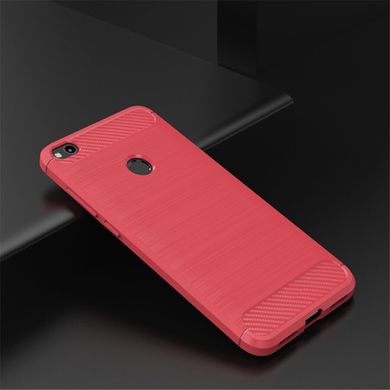 Чехол Carbon для Huawei P8 lite 2017 / P9 lite 2017 бампер Red