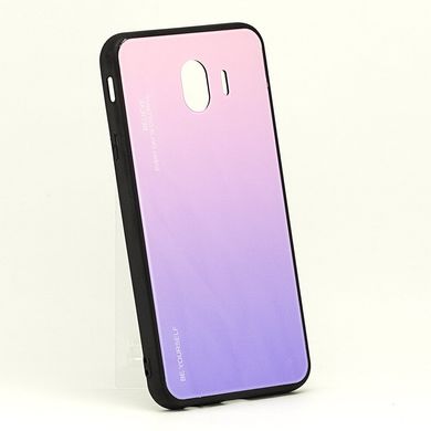 Чехол Gradient для Samsung J4 2018 / J400 бампер накладка Pink-Purple