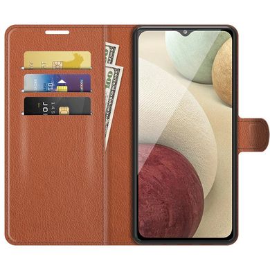 Чехол IETP для Samsung Galaxy A22 / A225 книжка кожа PU с визитницей коричневый