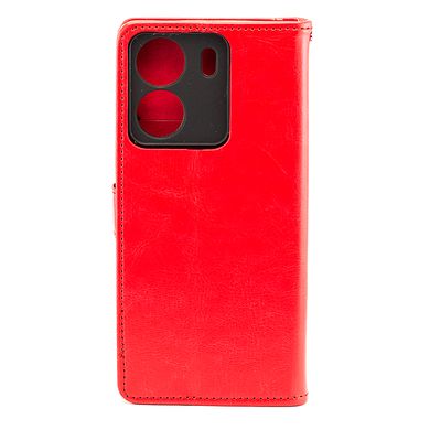 Чехол Idewei для Xiaomi Redmi 13C книжка кожа PU с визитницей красный
