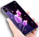 Чехол Glass-Case для Iphone X бампер стеклянный Flowers