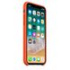 Чохол Silicone Сase для Iphone XS бампер накладка Spicy Orange