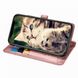 Чехол Embossed Cat and Dog для Iphone 11 книжка кожа PU с визитницей розовое золото