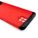 Чехол GKK 360 для Xiaomi Redmi Note 9 Pro бампер противоударный Red-Black