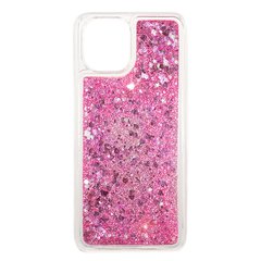 Чехол Glitter для Xiaomi Redmi A2 Plus бампер жидкий блеск аквариум розовый