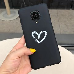 Чехол Style для Xiaomi Redmi Note 9S силиконовый бампер Черный Heart