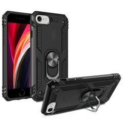 Чехол Shield для Iphone SE 2022 Бампер противоударный (Без выреза) Black