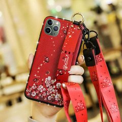 Чехол Lanyard для Iphone 11 Pro Max бампер с ремешком Red