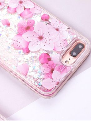 Чехол Glitter для Iphone 7 Plus / 8 Plus бампер жидкий блеск Sakura