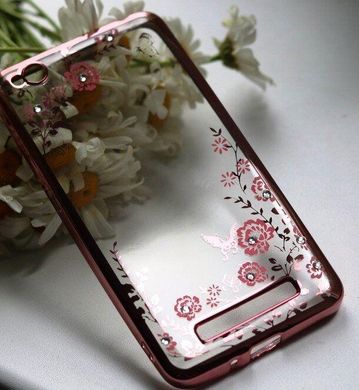 Чехол Luxury для Xiaomi Redmi 4a Ультратонкий Бампер Rose-Gold