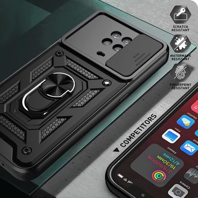 Чехол Hide Shield для Nokia G10 бампер противоударный с подставкой Black
