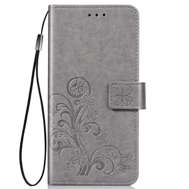 Чохол Clover для Xiaomi Redmi Note 8 книжка шкіра PU сірий