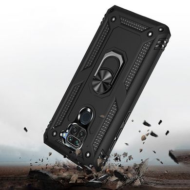 Чехол Shield для Xiaomi Redmi Note 9 бронированный бампер Black
