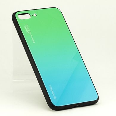 Чехол Gradient для Iphone 7 Plus / Iphone 8 Plus бампер накладка Green-Blue