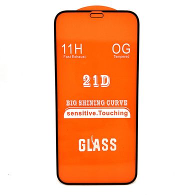Защитное стекло OG 21D Full Glue для Iphone XR полноэкранное черное