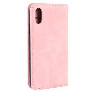 Чохол Taba Retro-Skin для iPhone XR книжка шкіра PU з візитницею рожевий