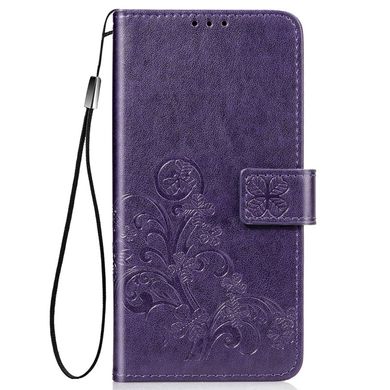 Чехол Clover для Xiaomi Redmi Note 9 книжка кожа PU с визитницей фиолетовый