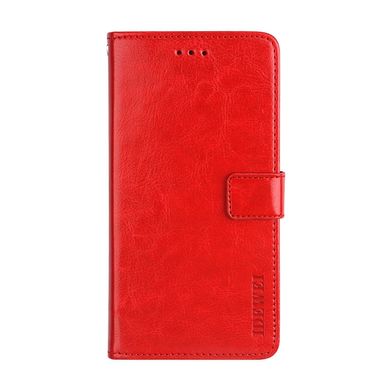 Чехол Idewei для Samsung Galaxy A24 / A245 книжка кожа PU с визитницей красный