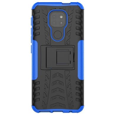Чехол Armor для Motorola Moto G9 Play бампер противоударный с подставкой Blue
