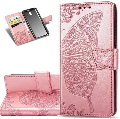 Чохол Butterfly для Xiaomi Redmi 8A Книжка шкіра PU рожевий