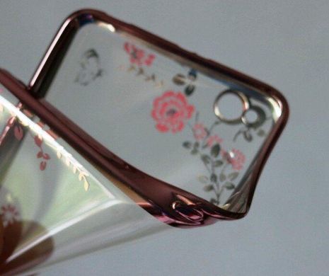 Чехол Luxury для Xiaomi Redmi 4a Ультратонкий Бампер Rose-Gold