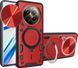 Чехол Magnetic Shield для Realme 12 4G / RMX3871 бампер противоударный с подставкой кольцом Red