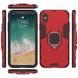 Чехол Iron Ring для Iphone XS бампер противоударный с подставкой Red