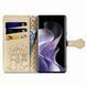 Чохол Embossed Cat and Dog для Xiaomi Redmi Note Pro 14 4G книжка шкіра PU з візитницею золотистий