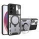 Чехол Magnetic Shield для Samsung Galaxy A25 / A256 бампер противоударный с подставкой кольцом Silver