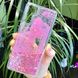 Чохол Glitter для OPPO A91 бампер рідкий блиск Серце Рожевий