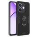 Чехол Hard Shield для OPPO A40m / CPH2669 бампер противоударный с подставкой кольцом Black