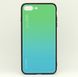 Чехол Gradient для Iphone 7 Plus / Iphone 8 Plus бампер накладка Green-Blue