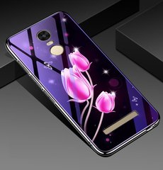 Чехол Glass-Case для Xiaomi Redmi Note 3 / Note 3 Pro бампер Flowers