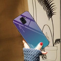 Чехол Gradient для Samsung J6 2018 / J600 бампер накладка Purple-Blue