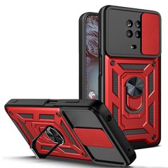 Чехол Hide Shield для Nokia G10 бампер противоударный с подставкой Red