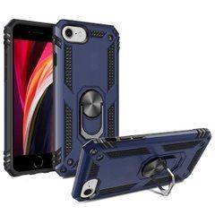 Чехол Shield для Iphone SE 2022 Бампер противоударный (Без выреза) Blue