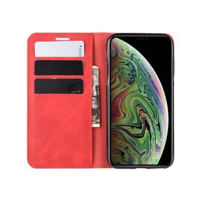Чехол Taba Retro-Skin для iPhone XS Max книжка кожа PU с визитницей красный