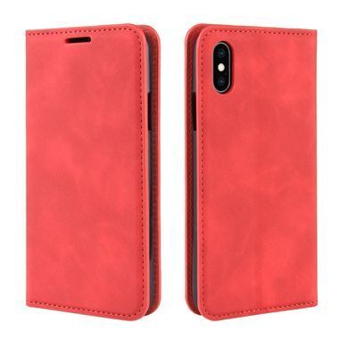Чехол Taba Retro-Skin для iPhone XS Max книжка кожа PU с визитницей красный