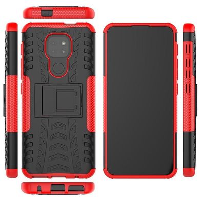 Чехол Armor для Motorola Moto G9 Play бампер противоударный с подставкой Red