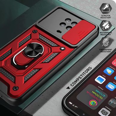 Чехол Hide Shield для Nokia G10 бампер противоударный с подставкой Red