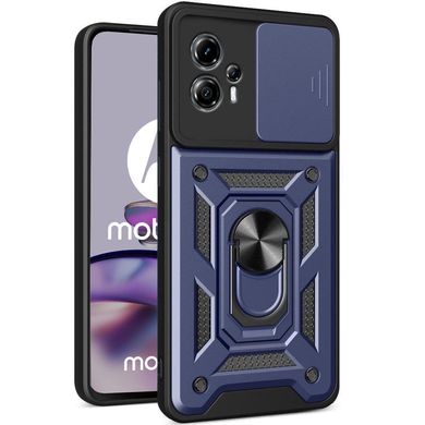 Чехол Hide Shield для Motorola Moto G13 / G23 бампер противоударный с подставкой Blue