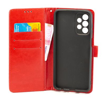 Чехол Idewei для Samsung Galaxy A23 / A235 книжка кожа PU с визитницей красный